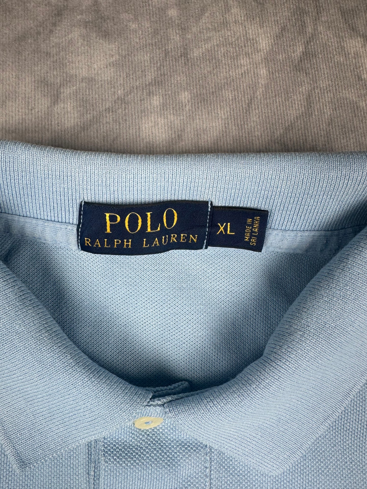 Polo Ralph Lauren Poloshirt T-Shirt Herren Gr. XL Vintage Y2K Hellblau