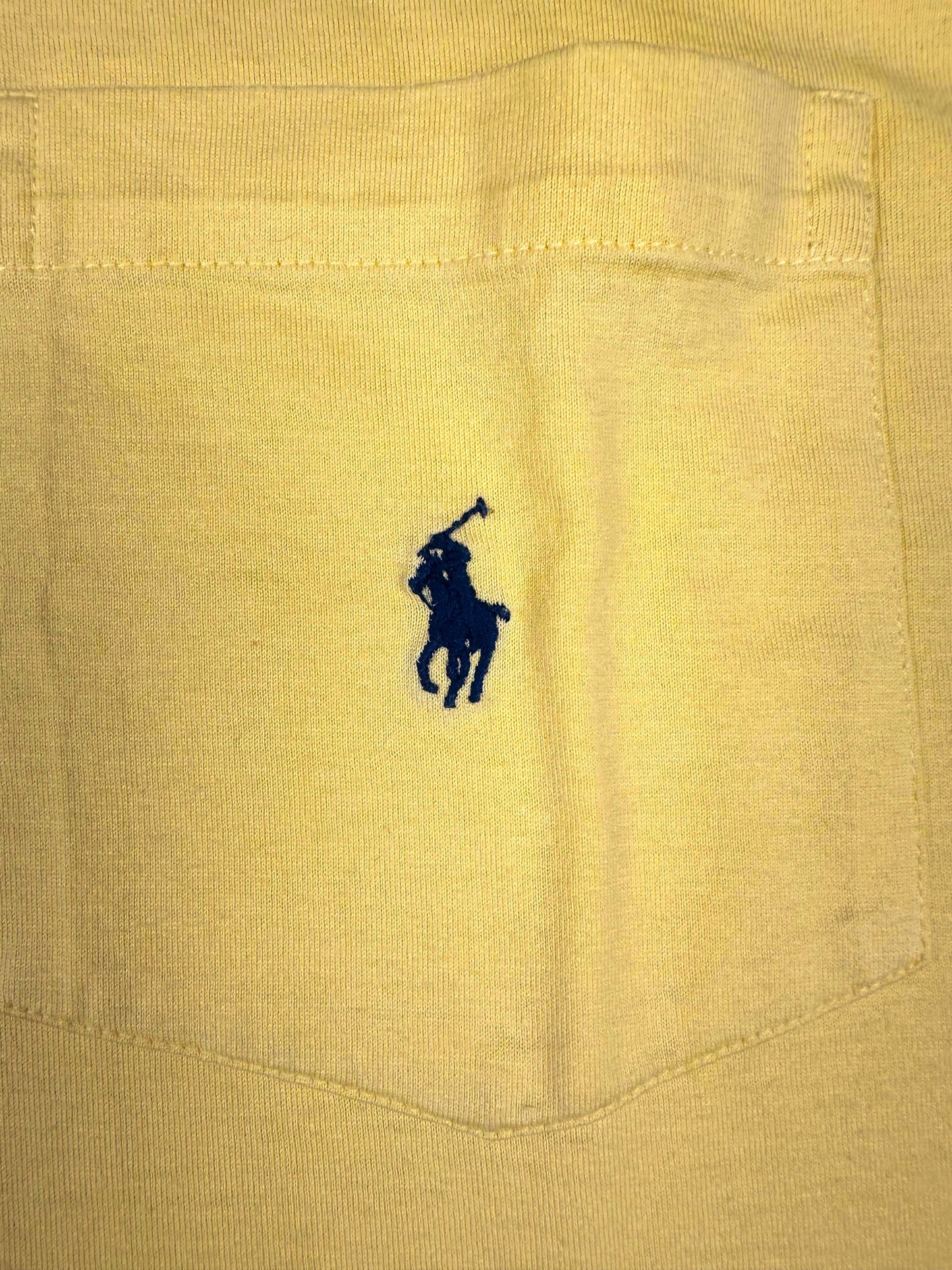Polo Ralph Lauren Poloshirt T-Shirt Herren Gr. L Vintage Y2K Gelb