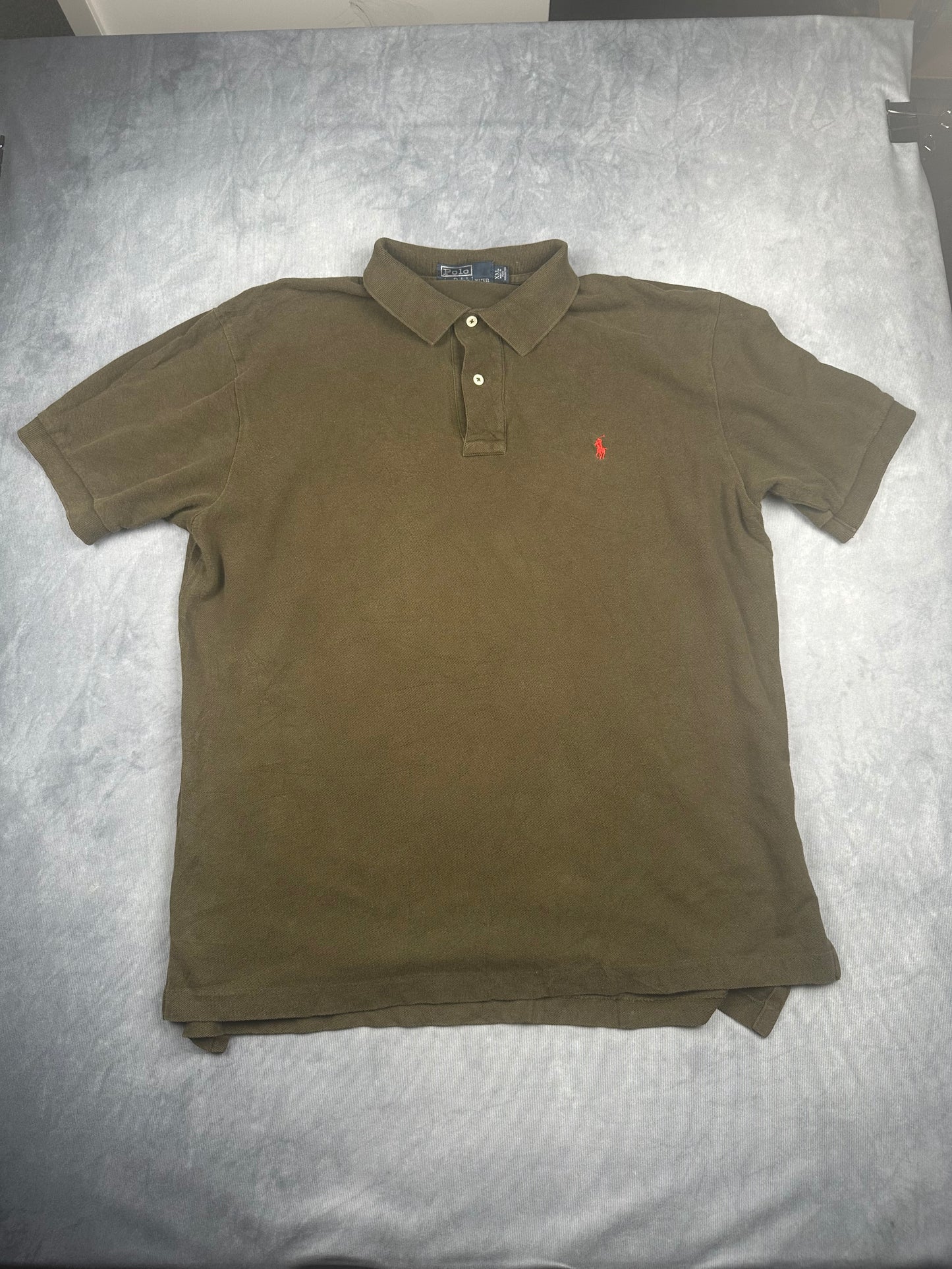 Polo Ralph Lauren Poloshirt T-Shirt Herren Gr. XXL Vintage Y2K braun