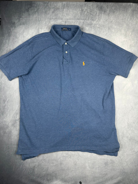 Polo Ralph Lauren Poloshirt T-Shirt Herren Gr. XL Vintage Y2K blau