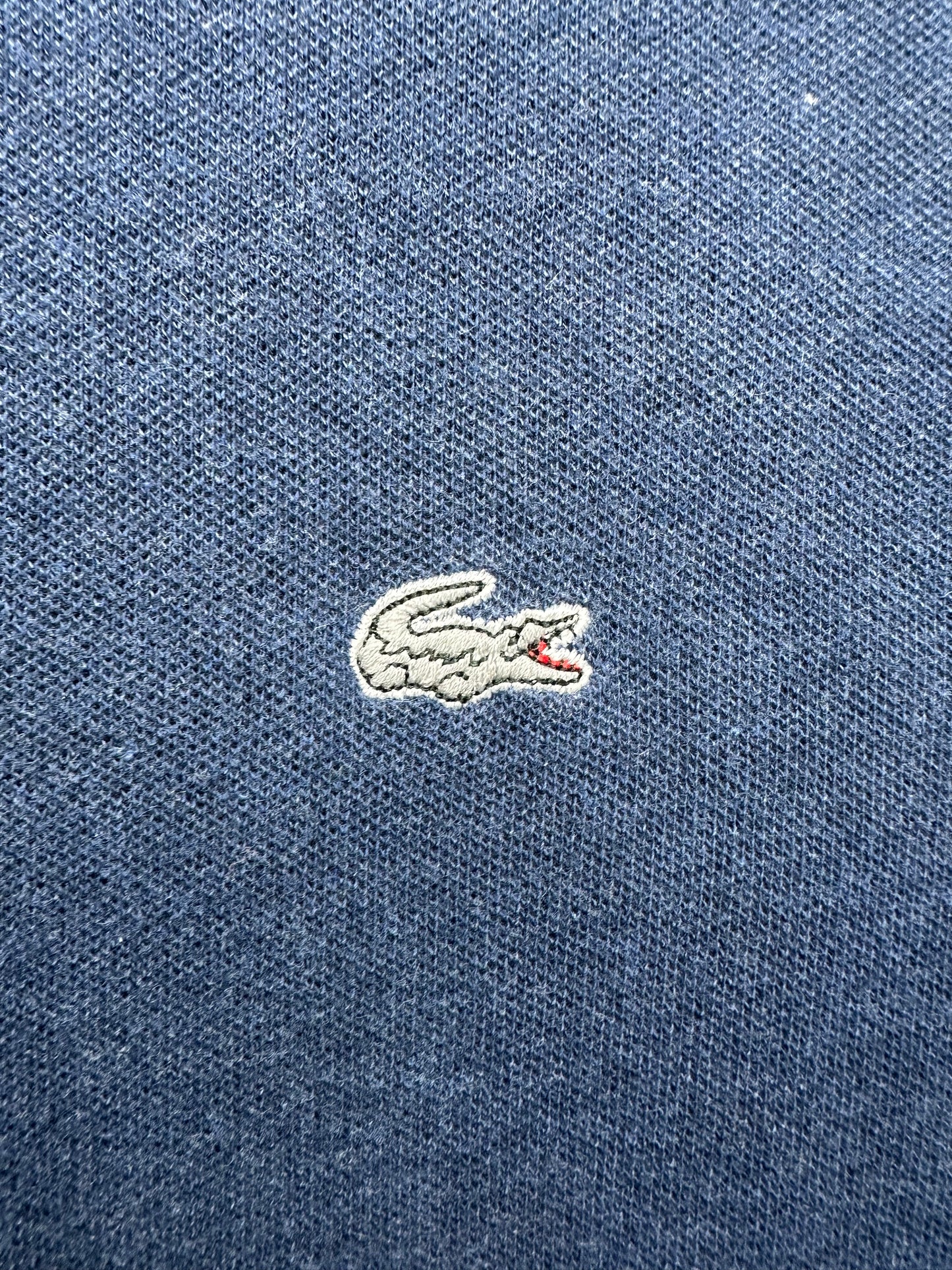 Lacoste Herren Poloshirt T-Shirt Gr. 5/L Vintage Y2K marineblau SlimFit