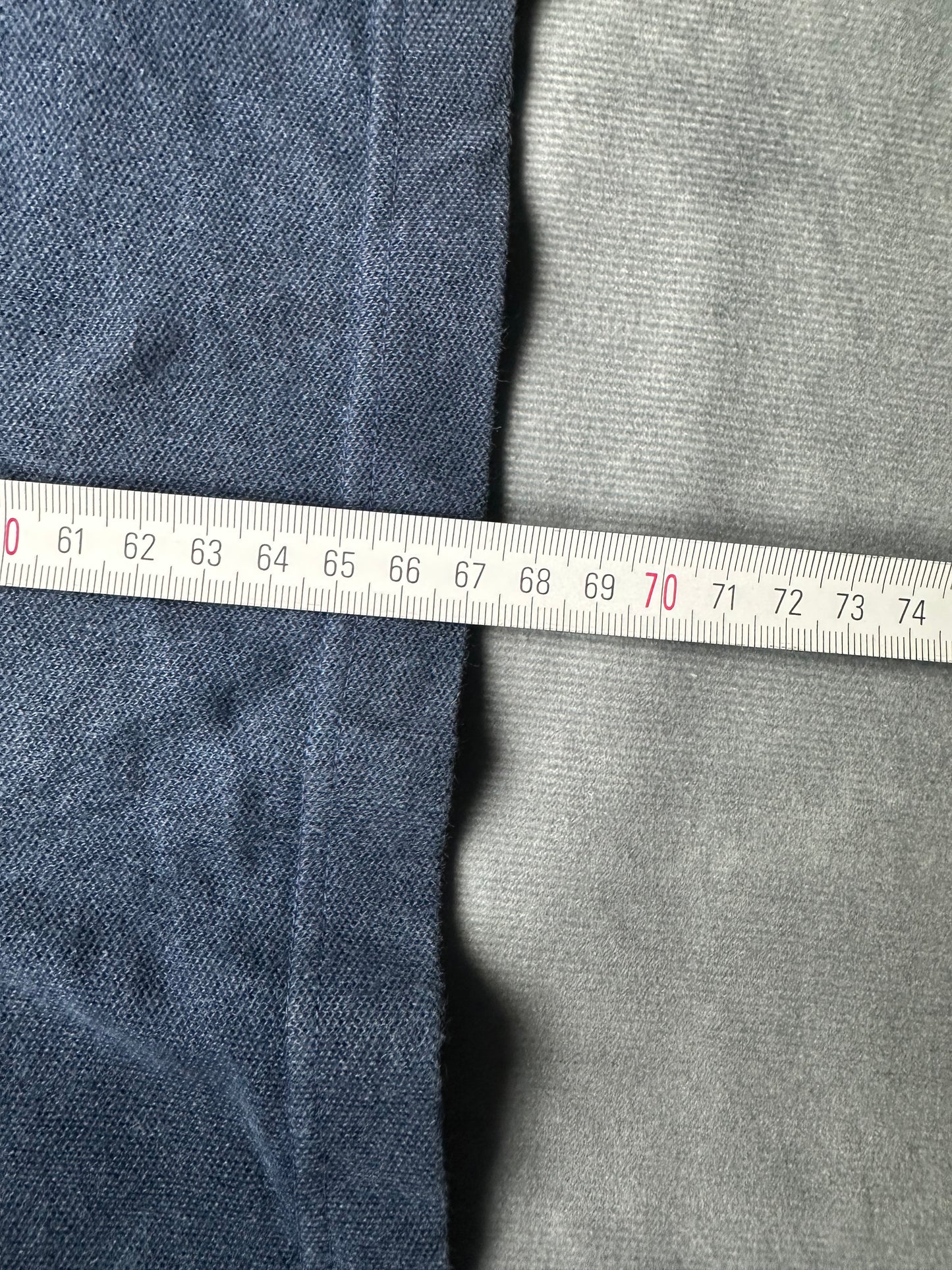 Lacoste Herren Poloshirt T-Shirt Gr. 5/L Vintage Y2K marineblau SlimFit