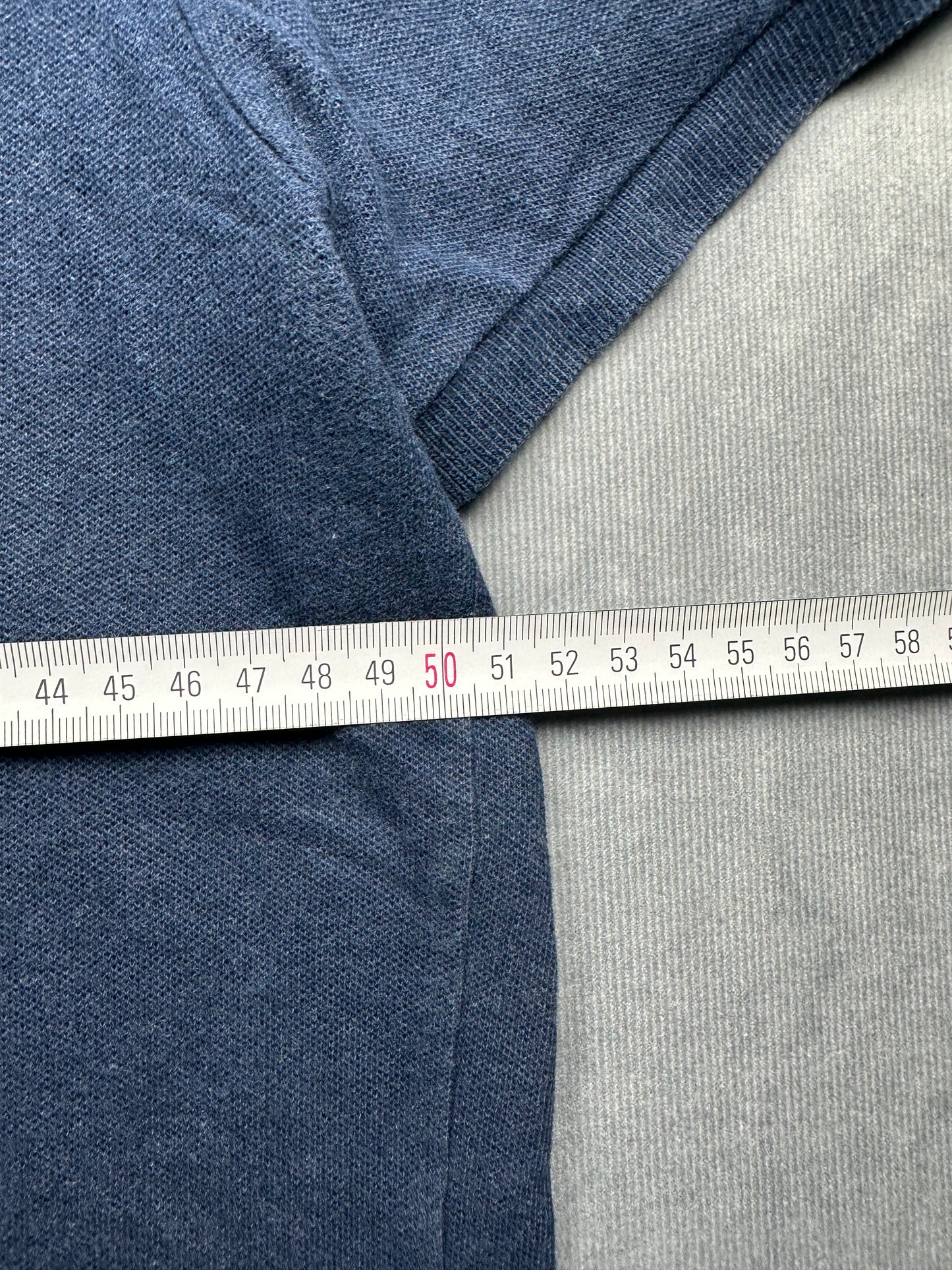 Lacoste Herren Poloshirt T-Shirt Gr. 5/L Vintage Y2K marineblau SlimFit