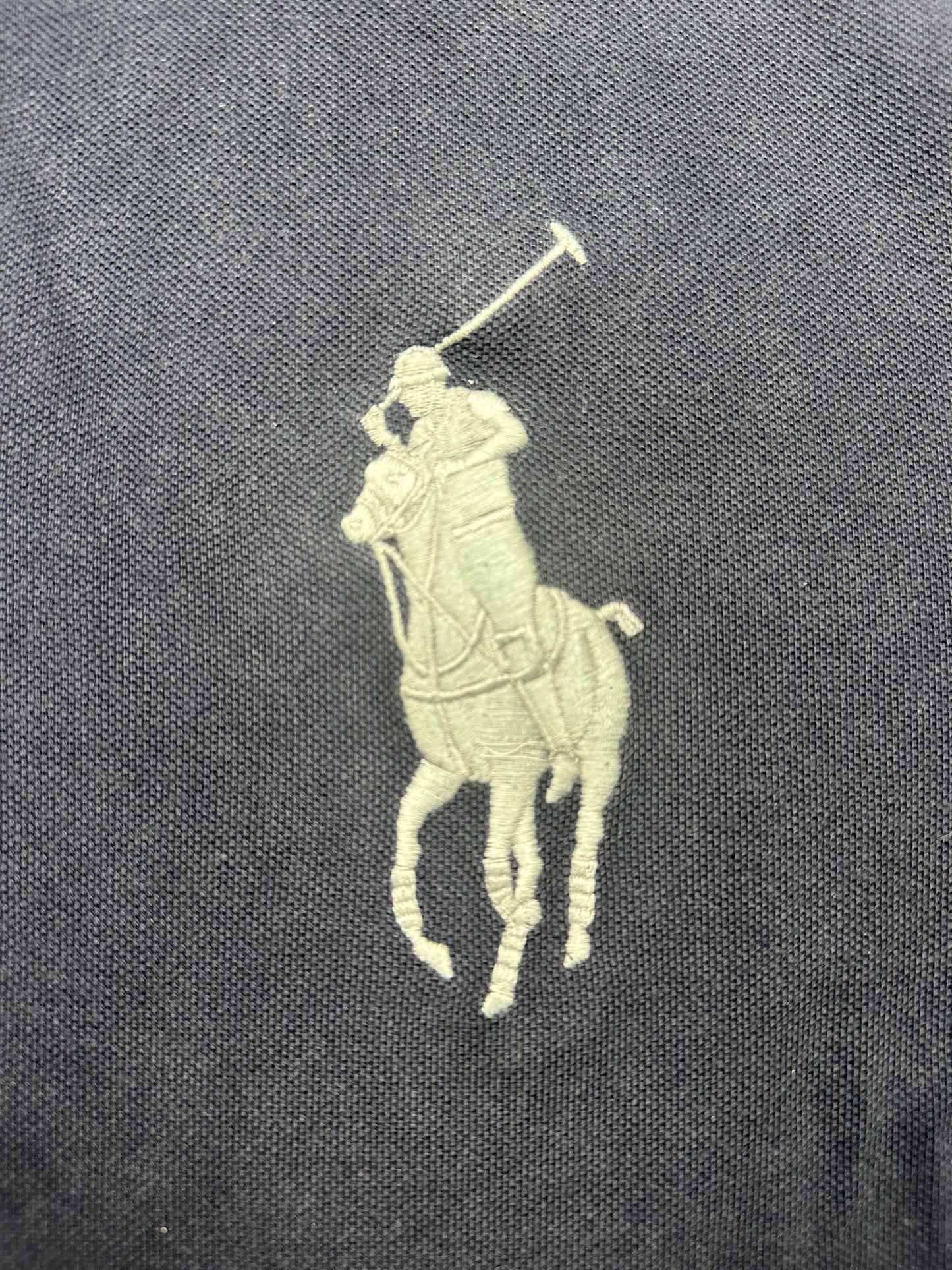 Polo Ralph Lauren Big Pony Poloshirt T-Shirt Herren Gr. XL Vintage Y2K Blau