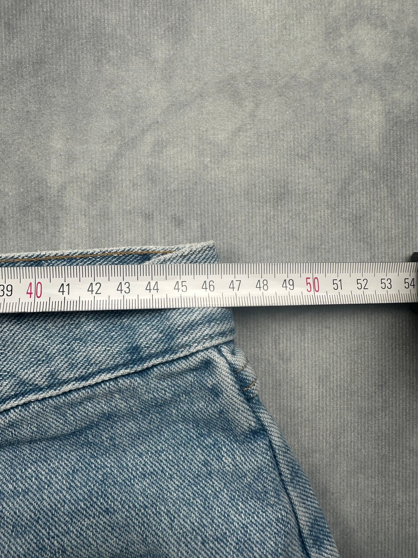 Vintage Wrangler Herren Jeans Shorts Gr. W38 Blau Kurze Hose Relaxed Retro Denim