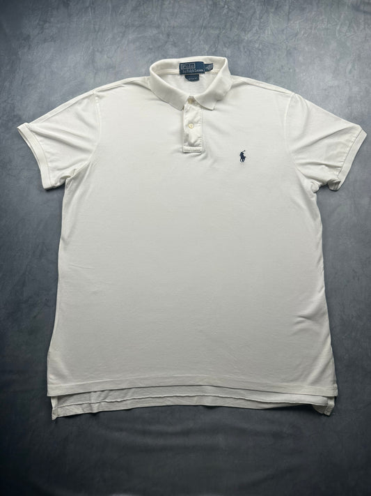 Polo Ralph Lauren Poloshirt T-Shirt Herren Gr. L Vintage Y2K Weiß