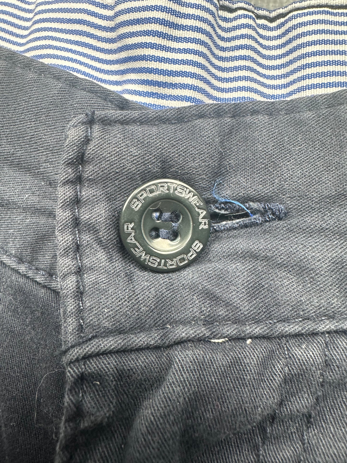 Tommy Hilfiger Herren Jeans Bermuda Shorts Gr. 33 Blau Kurze Hose Relaxed