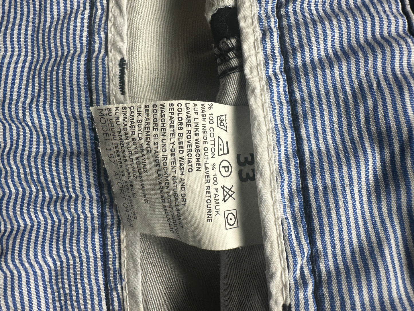 Tommy Hilfiger Herren Jeans Bermuda Shorts Gr. 33 Blau Kurze Hose Relaxed