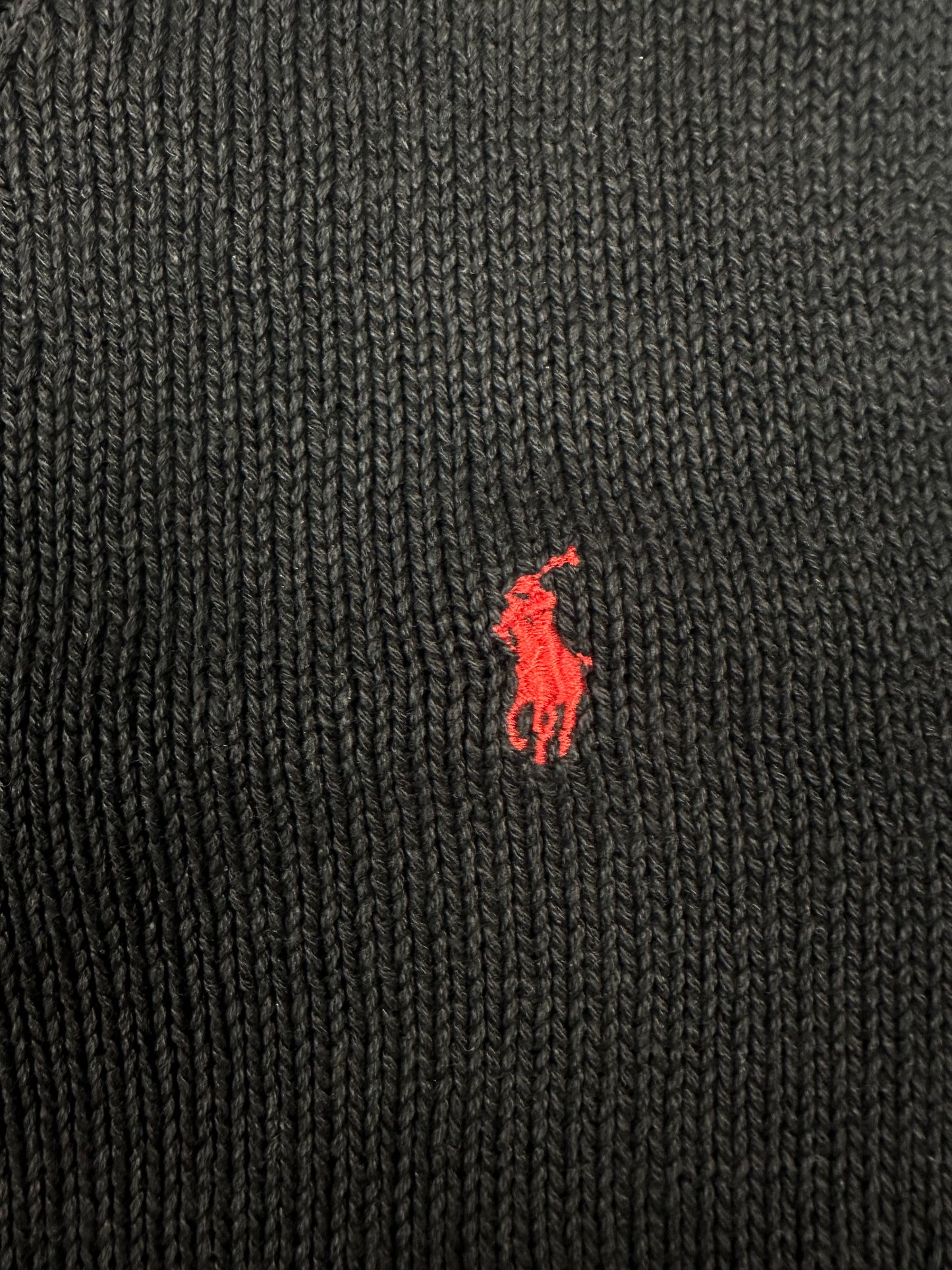 POLO Ralph Lauren Strick Pullunder Weste schwarz Gr. XL Vintage Y2K Tennis