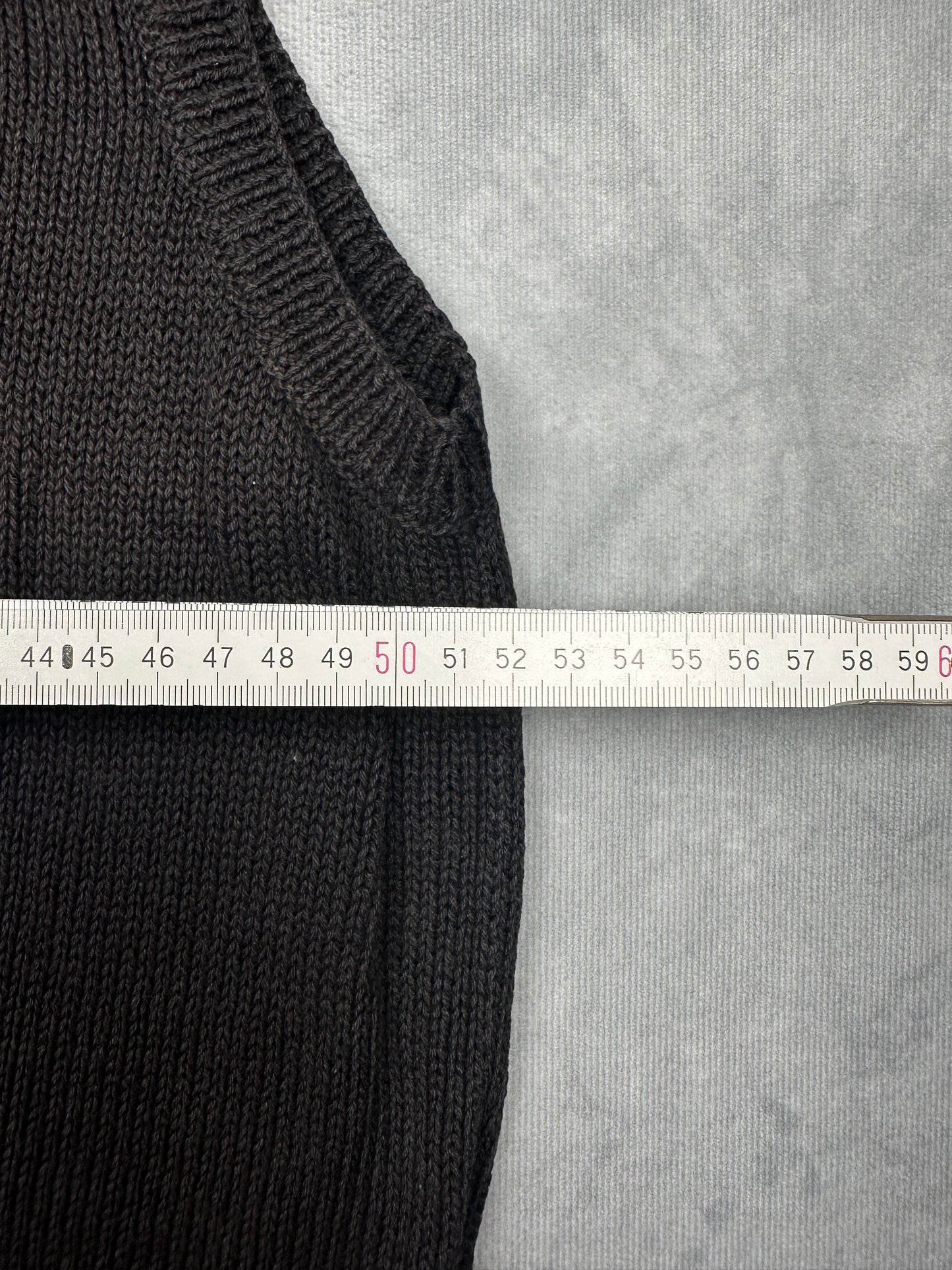 POLO Ralph Lauren Strick Pullunder Weste schwarz Gr. XL Vintage Y2K Tennis