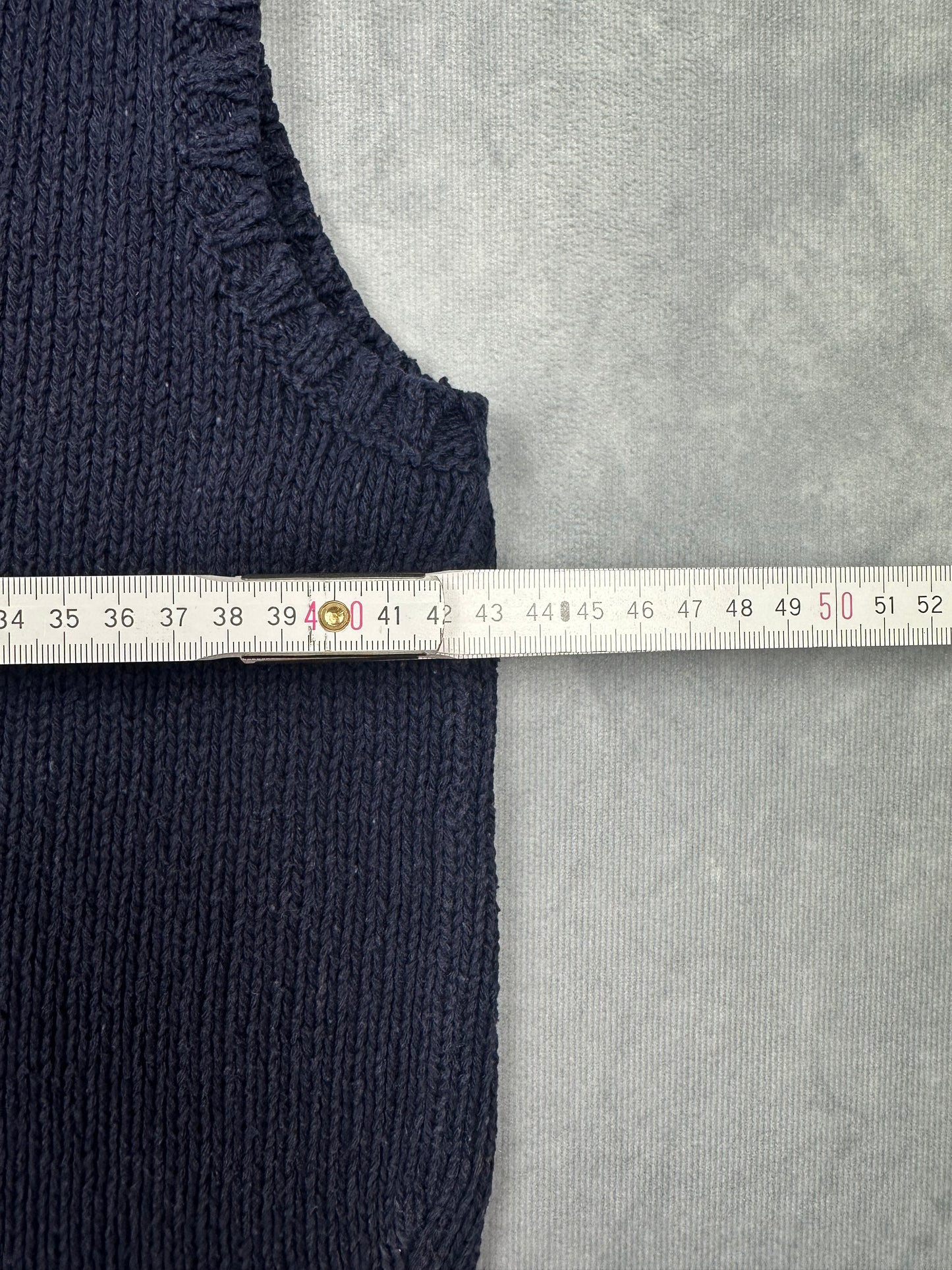 POLO Ralph Lauren Strick Pullunder Weste blau Kinder-Gr. M/L (150) Vintage