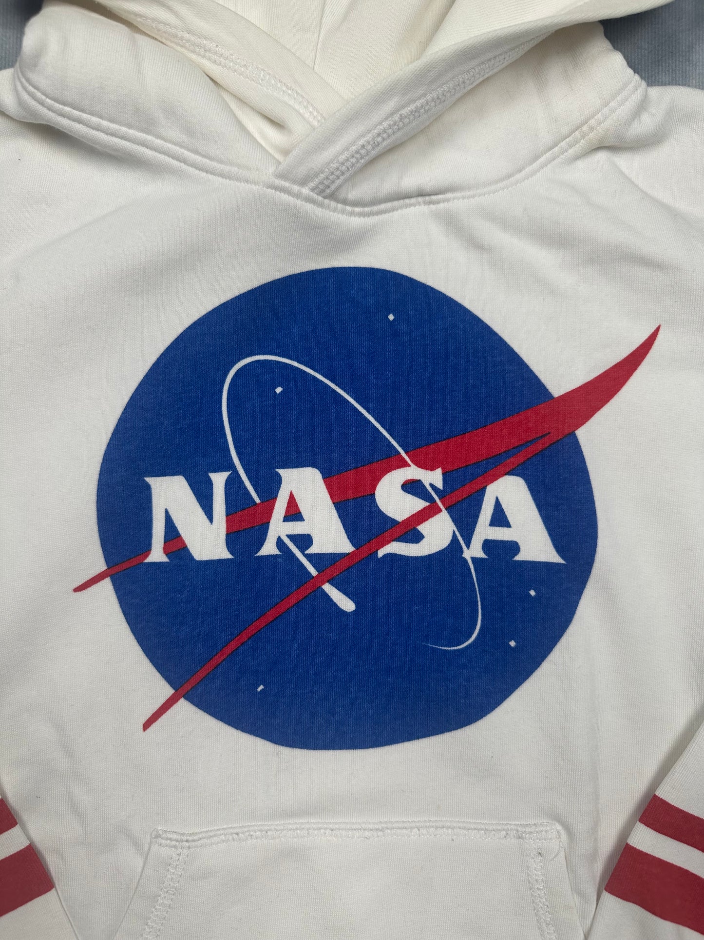 NASA Hoodie Kapuzenpullover Gr. 146/152 weiß
