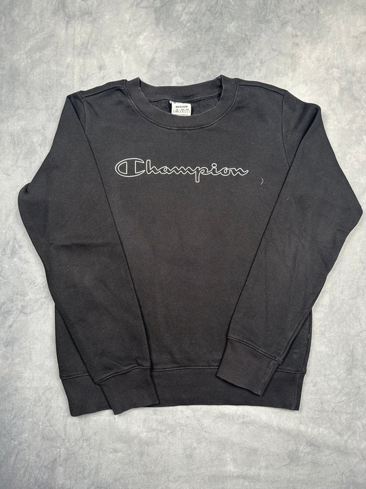 Champion Long Sleeve Pullover Größe M Langarmshirt schwarz