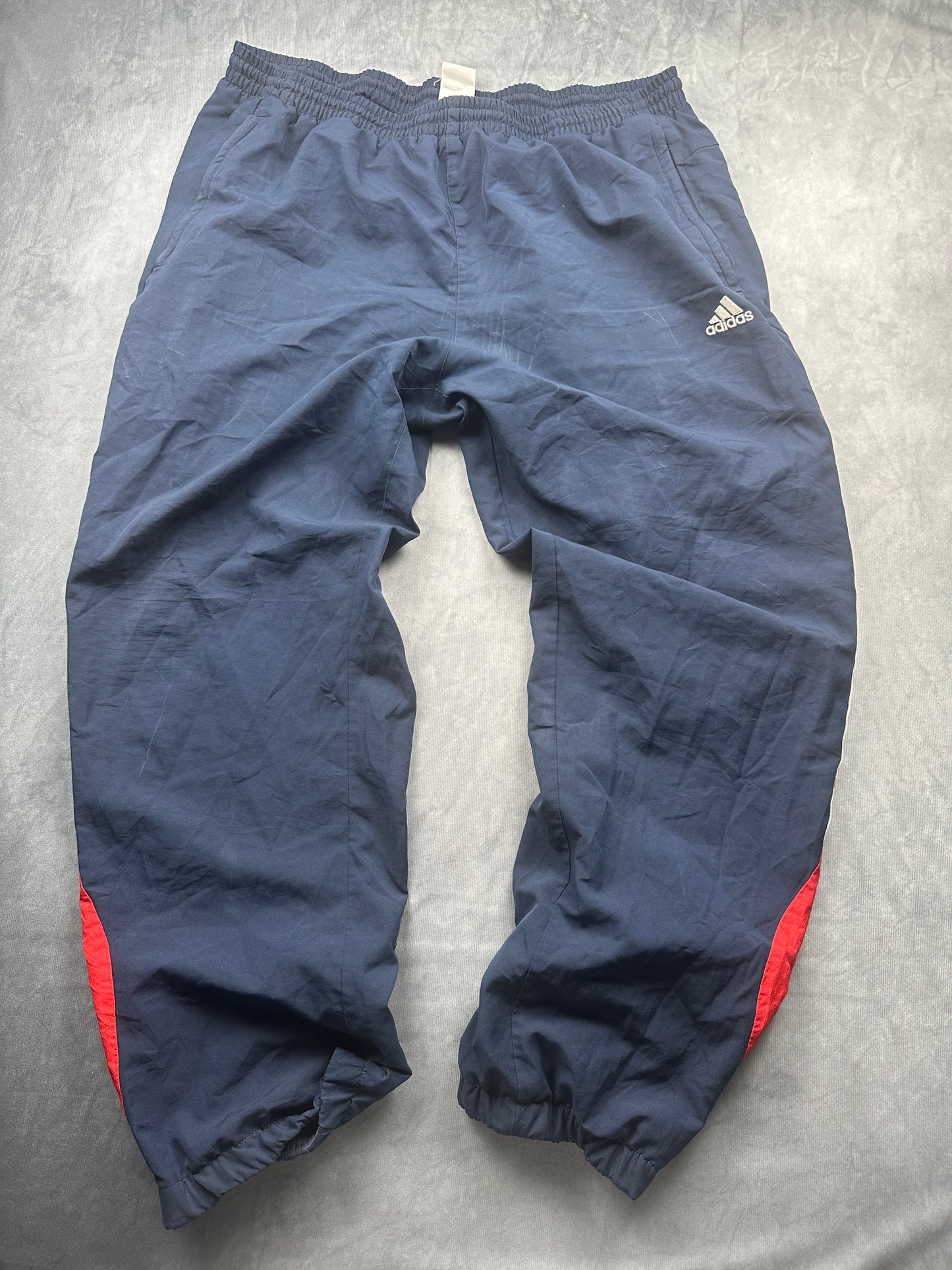 Adidas Track Pants / Jogginghose / Trainingshose Y2K Gr. XXL blau open Leg