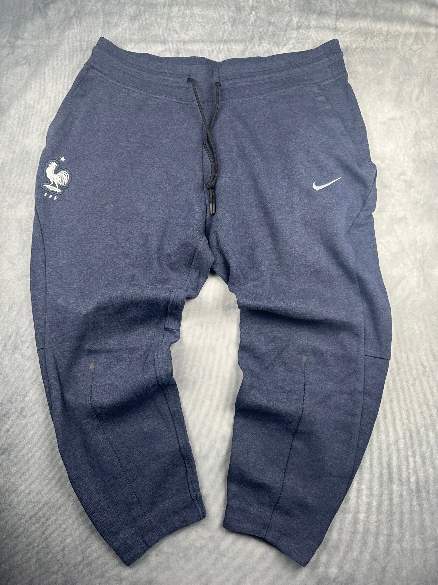 Nike 3/4 Frankreich Fußball FFF Jogginghose/Trainingshose Baumwolle Gr. XL blau