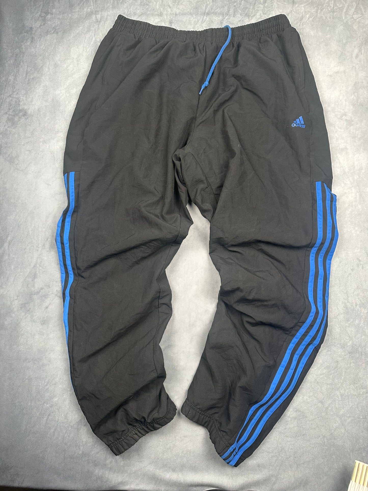 Adidas Track Pants / Jogginghose / Trainingshose Y2K Gr. XXL Schwarz Open Leg